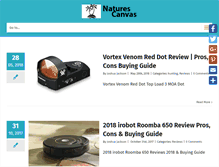 Tablet Screenshot of naturescanvas.net